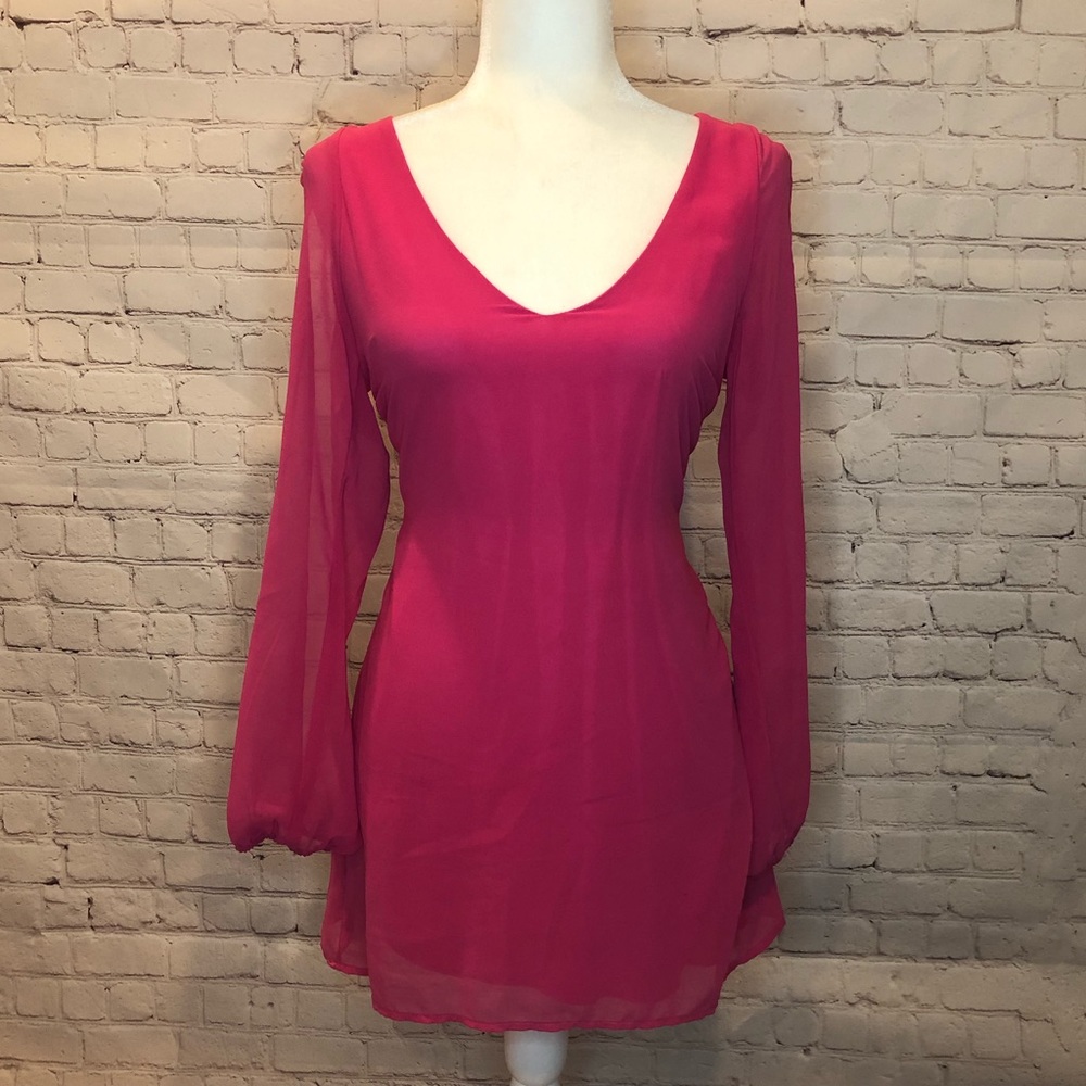 Tobi Women's Pink Sheer Top